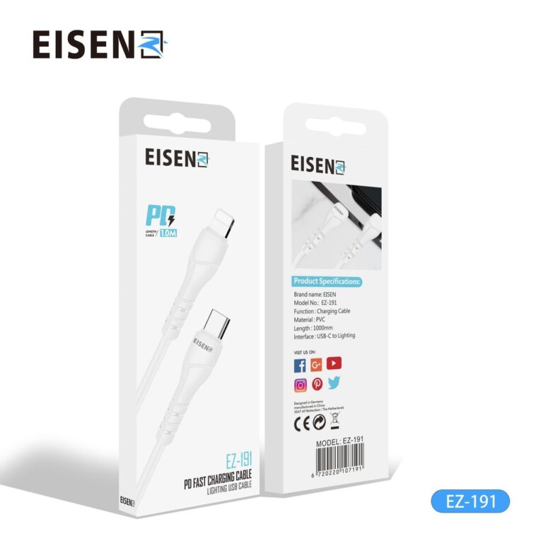 Eisenz 1M USB Type-C to Lighting Cable -EZ-191