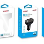 Eisenz Car Charger with With USB 22.W + 2xPD 72W - EZ-C72W