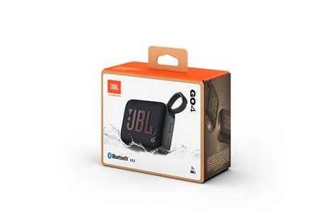 JBL GO4 Portable Black Bluetooth Speaker