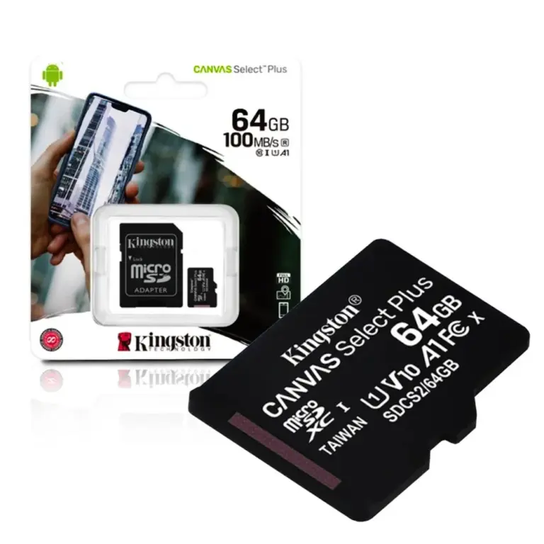 Kingston Micro SD 64GB Cl10 Canvas S.Plus SDCS 64GB