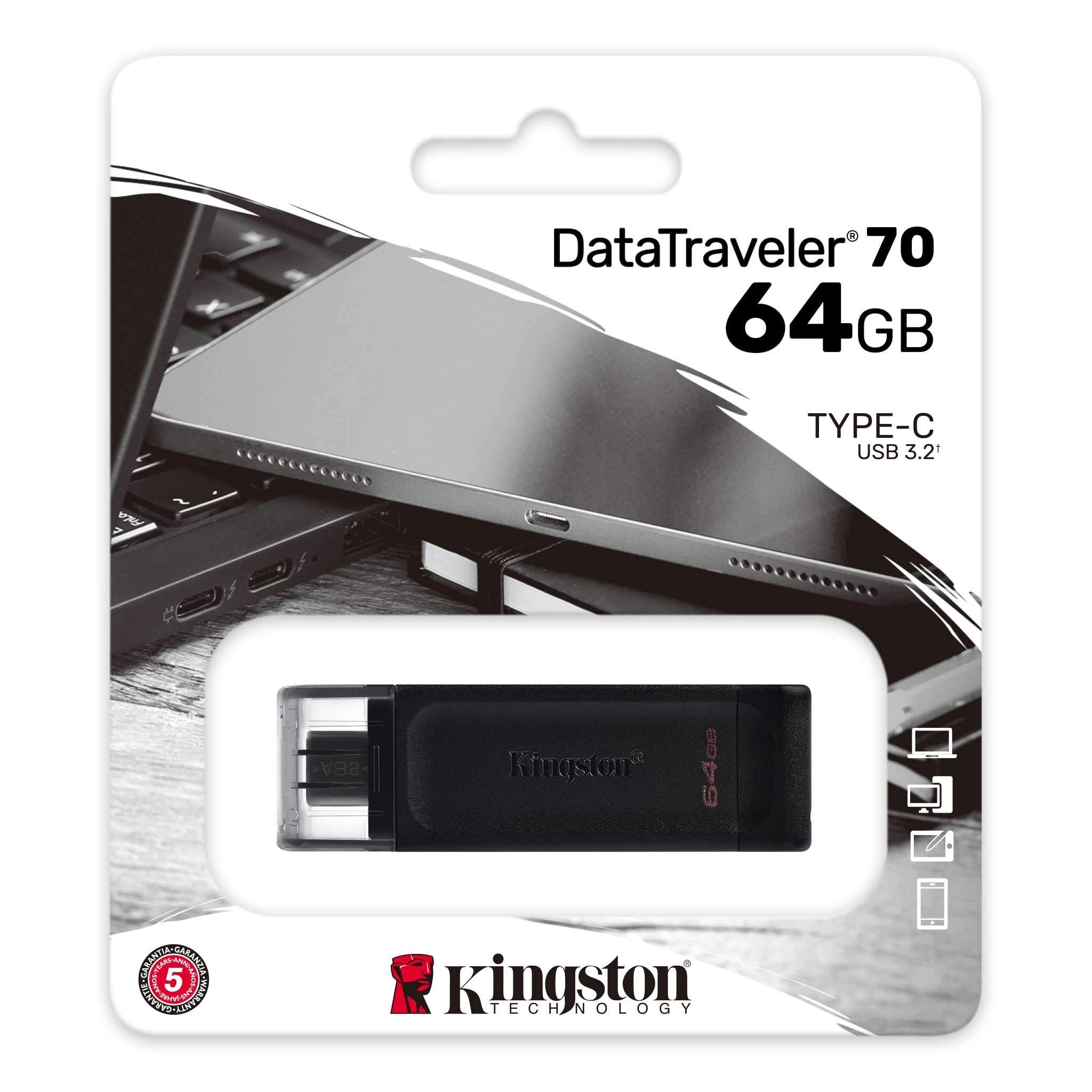 Kingston Pendrive USB-C 3.2 64GB DT70/64GB Kingston Pendrive USB-C 3.2 64GB DT70/64GB