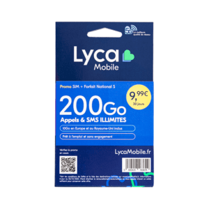 Lyca Mobile Unlimited Prepaid SIM Card with 200GB of Internet Without Subscription
