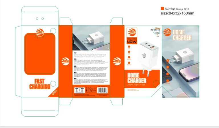 MG Charger 40W 2 Port Type-C + USB MG CDA133