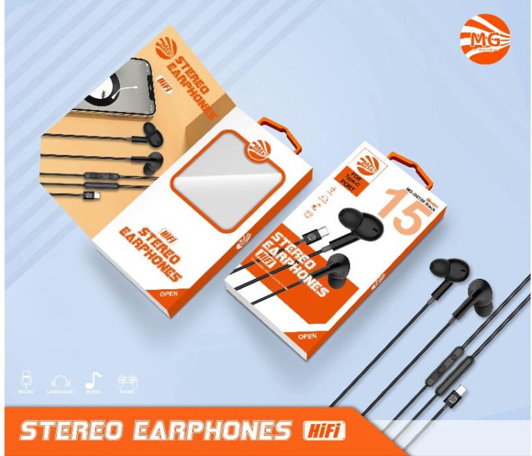 MG Earphones Type-C Black (Without Bluetooth) MGDS700