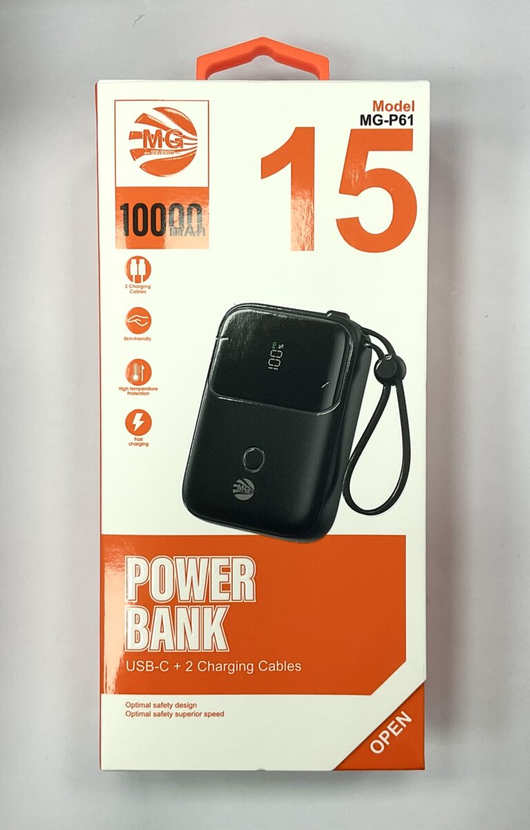 MG Powebank 10K Usb-c + Charging Cables MG-P61