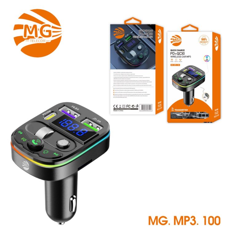 MG Quick Charge PD+QC30 Wireless Car Mp3 MG-MP3-100