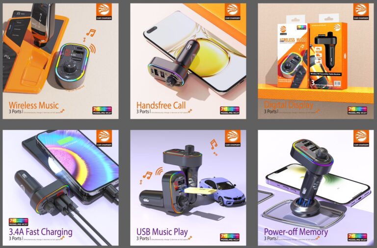 MG Wireless Music Car Charger MGV27