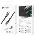 Miccell 1.2CM Type C To Type C 100W VQ D34