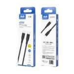 Miccell Type C to Type C 60W Fast Charge 1M VQ-D06