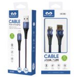 Miccell Usb To Lighting 3.0A/1.2M Fast Charging VQ-D83