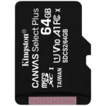 Micro SD card KINGSTON 64GB micSDHC Canvas Select Plus 100R A1