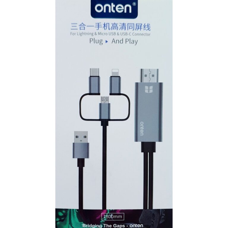 Onten Lightning / USB-C / Micro to HDMI - OTN-7537A
