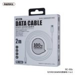 REMAX Marlik Series 6A  66W Fast Charging Cable with Full Compatibility RC-183C 2M (A-C) White