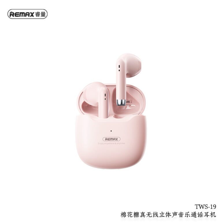 REMAX Marshmallow Series True Wireless Stereo Earbuds for Music&Call TWS-19 Pink
