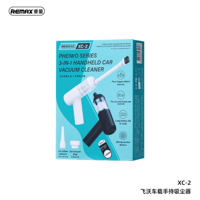 REMAX Pheiwo Series Handheld Car Vacuum Cleaner XC-2 Black