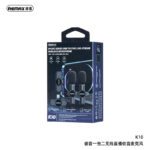 REMAX Ryusic Series One-to-Two Live-Stream Wireless Microphone K10 Type-C Black