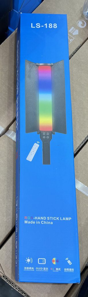 RGB Hand Held LED Light with Remote Control - LS-188