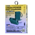 Remax Wingle Series 30W+22.5W Type-C Cabled Fast Charging Power Bank 10000 mAh RPP-86 Gray