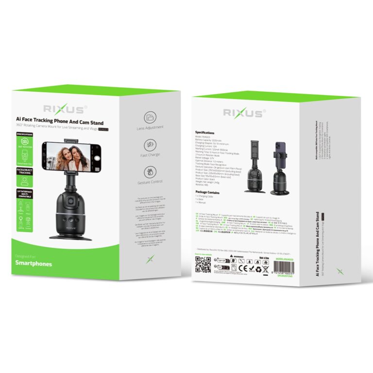 Rixus RXAG03 Auto Face Tracking For Vlog