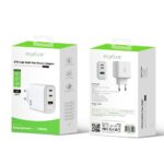 Rixus RXHC67 67W GaN Multi Port Power Adapter White