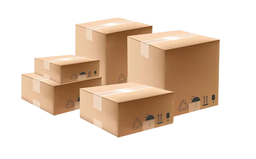Delivery & Return - delivery cardboard pile